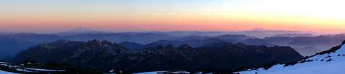 Sunset from Muir snowfield