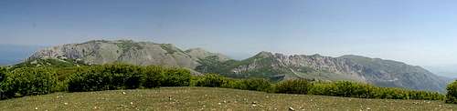 Summit view Monte dei Cervi: Carbonara and Mufara Group