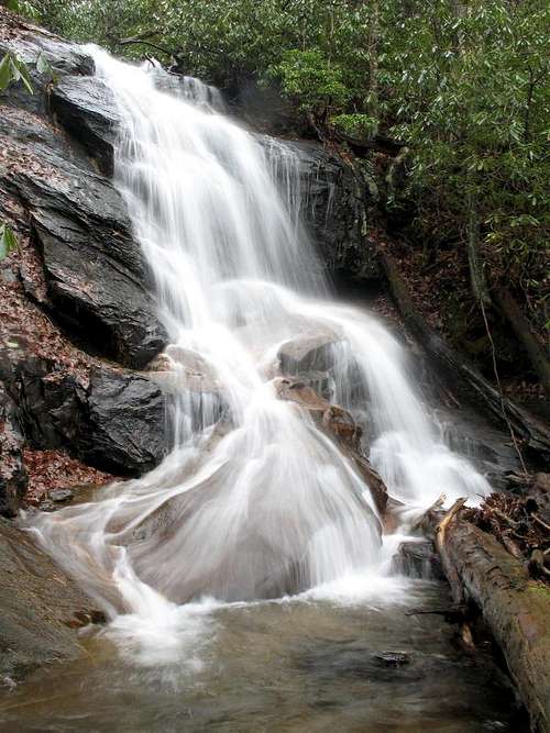 Waterfall on Log Hollow Branch, NC
