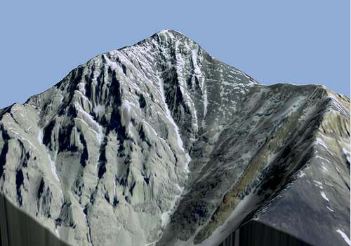 Borah Peak 3D Model
