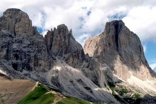 View of the Sassolungo Group....