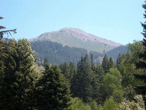 Grays Peak from the East Fork Road