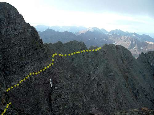 Approximate Route from South Ridge