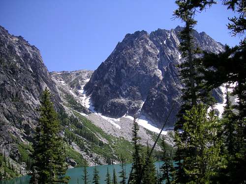Dragontail Peak and Aasgard Pass from Colchuck Lake
