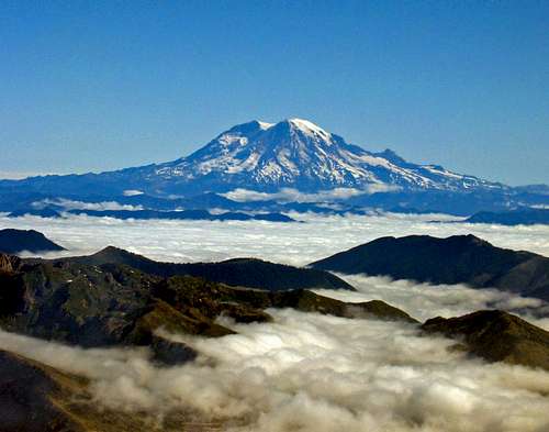 Mt Rainier from Mt. St. Helens