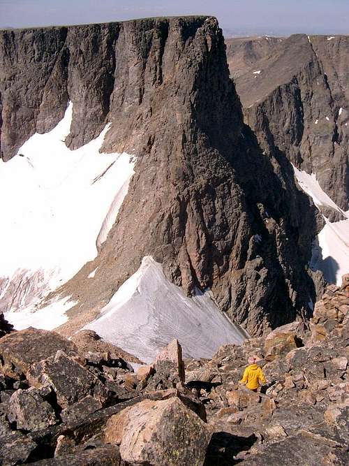 Descending the West Ridge