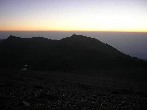 Pico del Cartujo at sunset