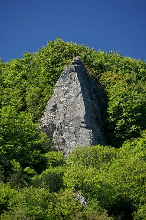 Granite rock beneath the Sambughetti summit