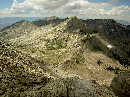 Looking West from summit of White Baldy