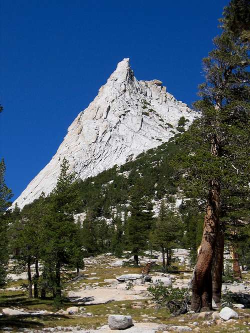 Cathedral Peak as seen from the approach