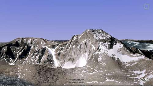 Long's Peak from Google Earth