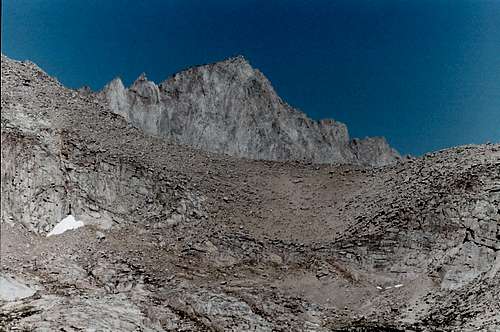 Mt. Whitney as seen from Plateau Southeast of Lone Pine Peak
