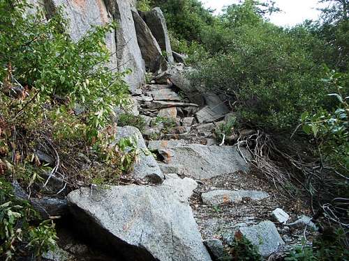 Some Old Steps on the Ledge Trail