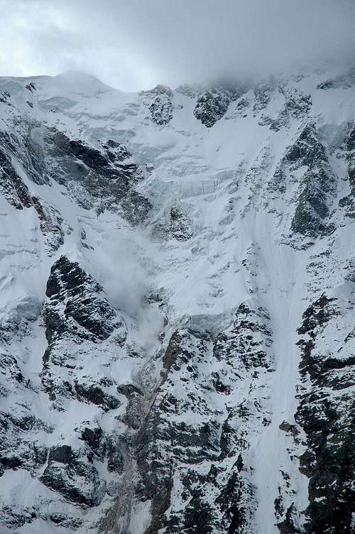 Monte rosa east side: Avalanche