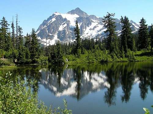 Mount Shuksan from Picture Lake