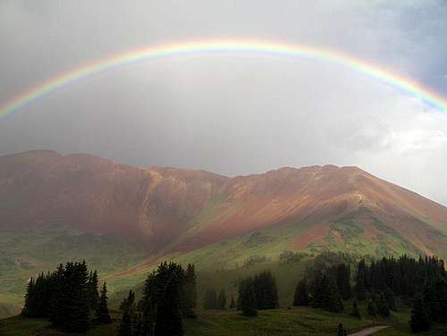 Rainbow over Mount Baldy
