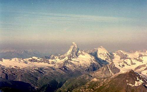 Matterhorn seen from the summit of Nadelhorn