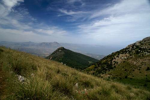 Monte San Calògero and the coast off Palermo