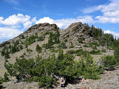 Rocky summit of Chief Mountain