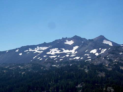 Diamond Peak from summit ridge.