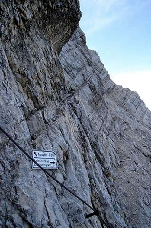 Via Ferrata on the Alpspitze