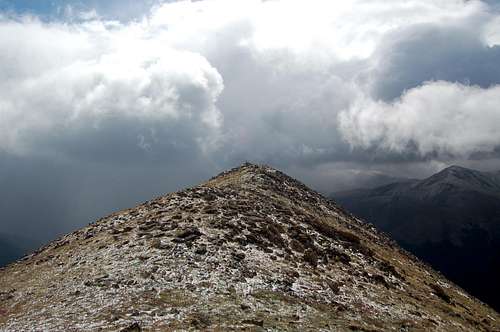 Mount Bethel's Summit after a August Snow Storm