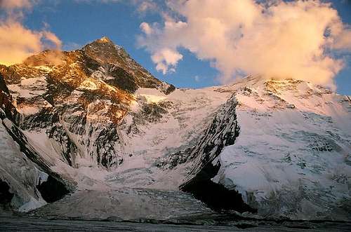 Khan Tengri and Peak Chapaev  from the North