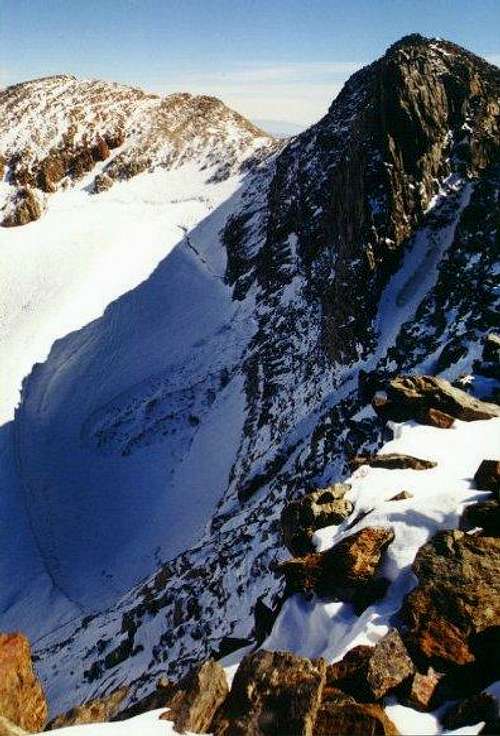 The glacial bowl north of...