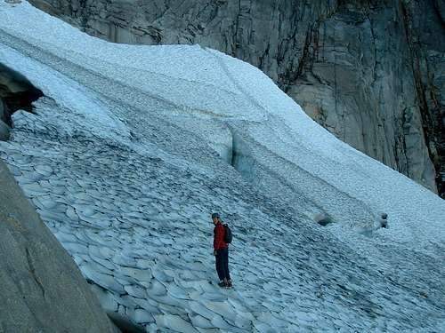 Adrien on the Vesper Glacier