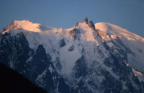 Mont Blanc group at sunrise