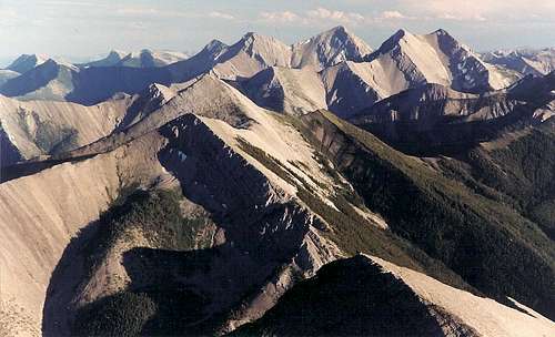 Rocky Mountain Front from Mount Wright