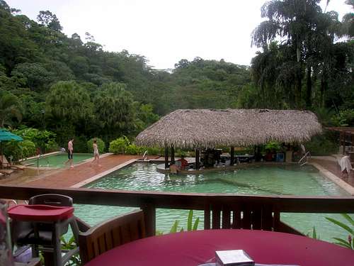 the wet bar at tabacon hotsprings