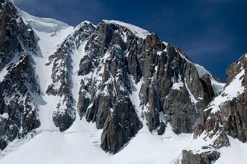 Benighted on Mont Blanc du Tacul
