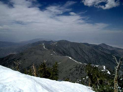Telescope Peak - Trail along the ridgetop
