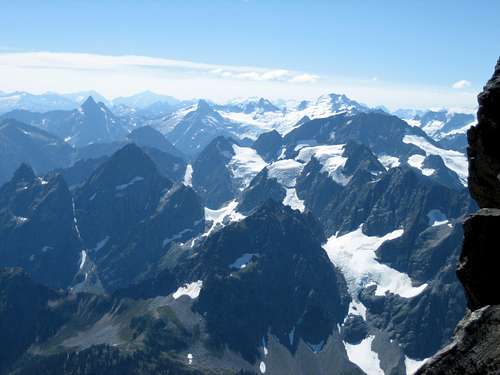 Summit view from Sahale Peak