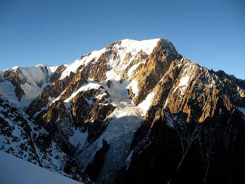 Mont Blanc west flank