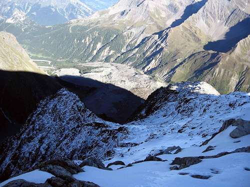 The east flanc of Petit Mont Blanc.