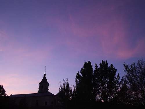 Sunset at Monasterio del Paular