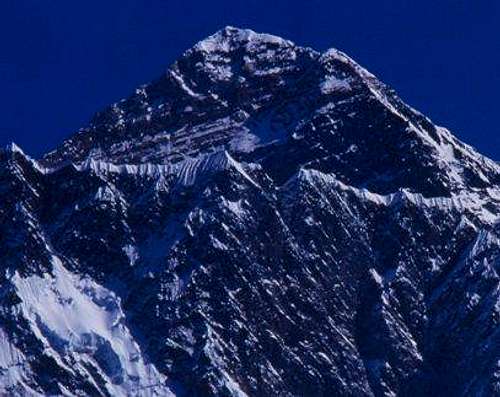 A close up of Everest from...