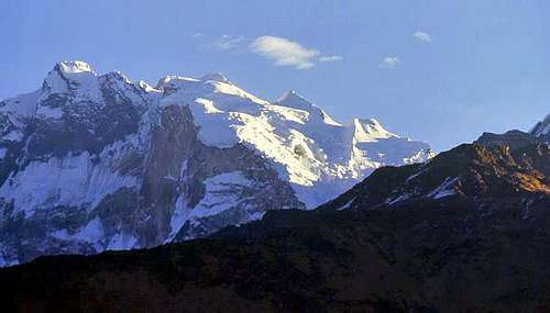 Annapurna in the morning in...