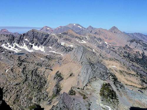 McDonald Peak from Gray Wolf summit
