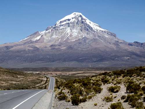 Road to Volcan Sajama, Bolivia