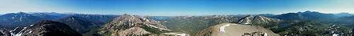 Hiram Peak summit panorama