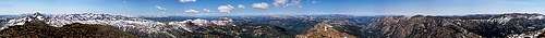 Stanislaus Peak summit panorama