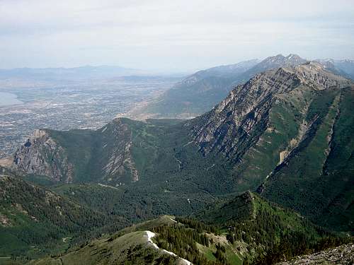 View North from Provo Peak summit