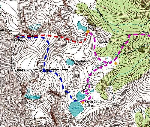  Map of South Rawah Peak and...