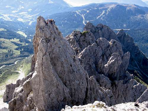 Climbers on the Teufelshorn