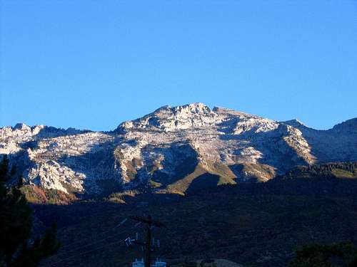 Lone Peak. South Aspect  (true summit obscured)