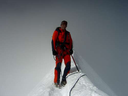On the summit-ridge