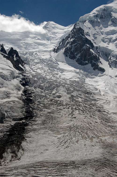 North Face of Rakhiot Peak (7010m) above Rakhiot Glacier